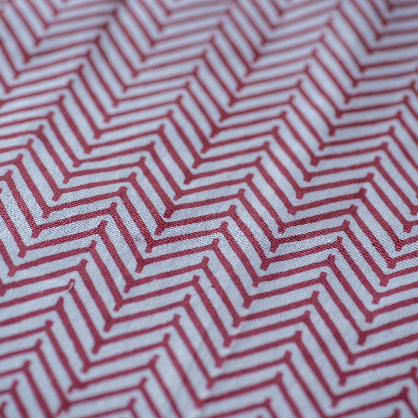 Cotton Napkins x6 / Cherry Chevron