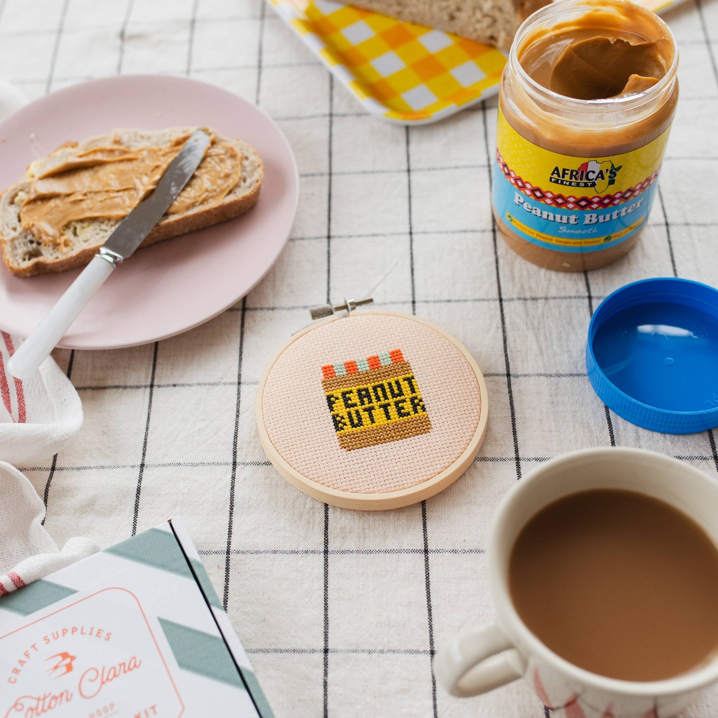 Cross Stitch Kit / Peanut Butter