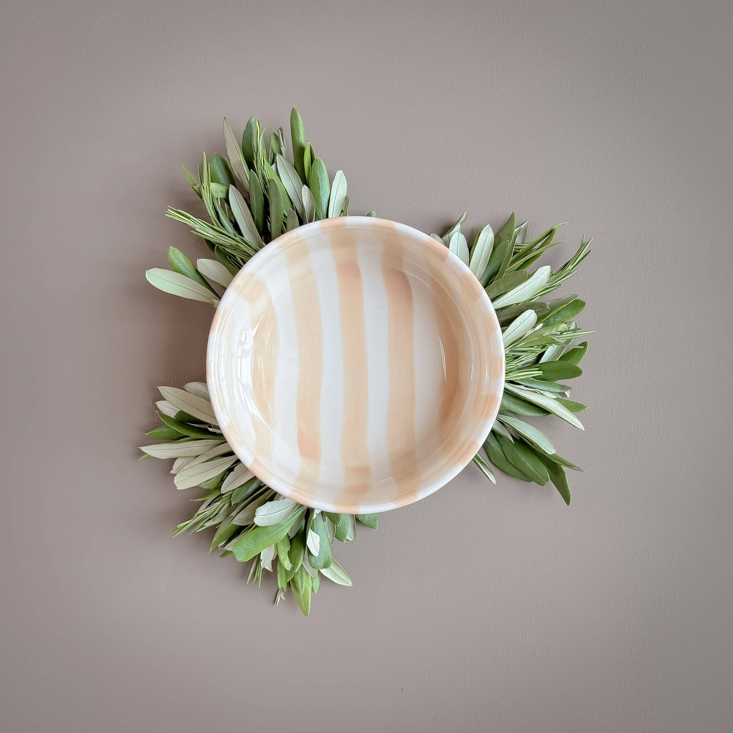 Striped Bowl / Boho Beige