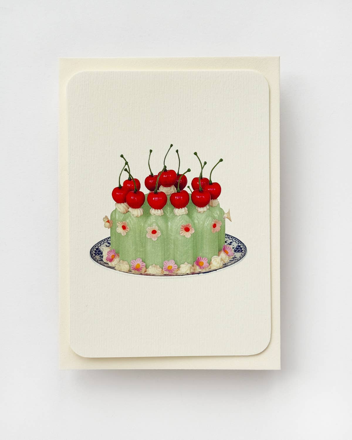 Blancmange Greeting Card / Chartreuse Cream