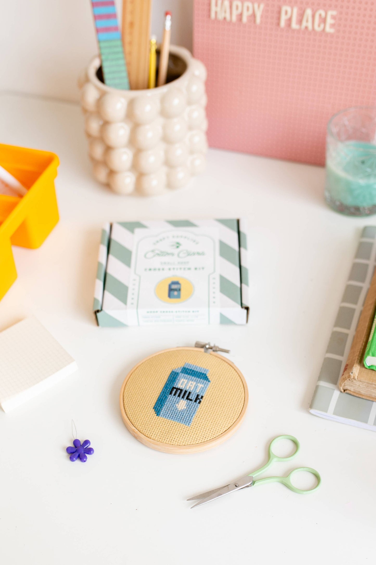 Cross Stitch Kit / Oat Milk