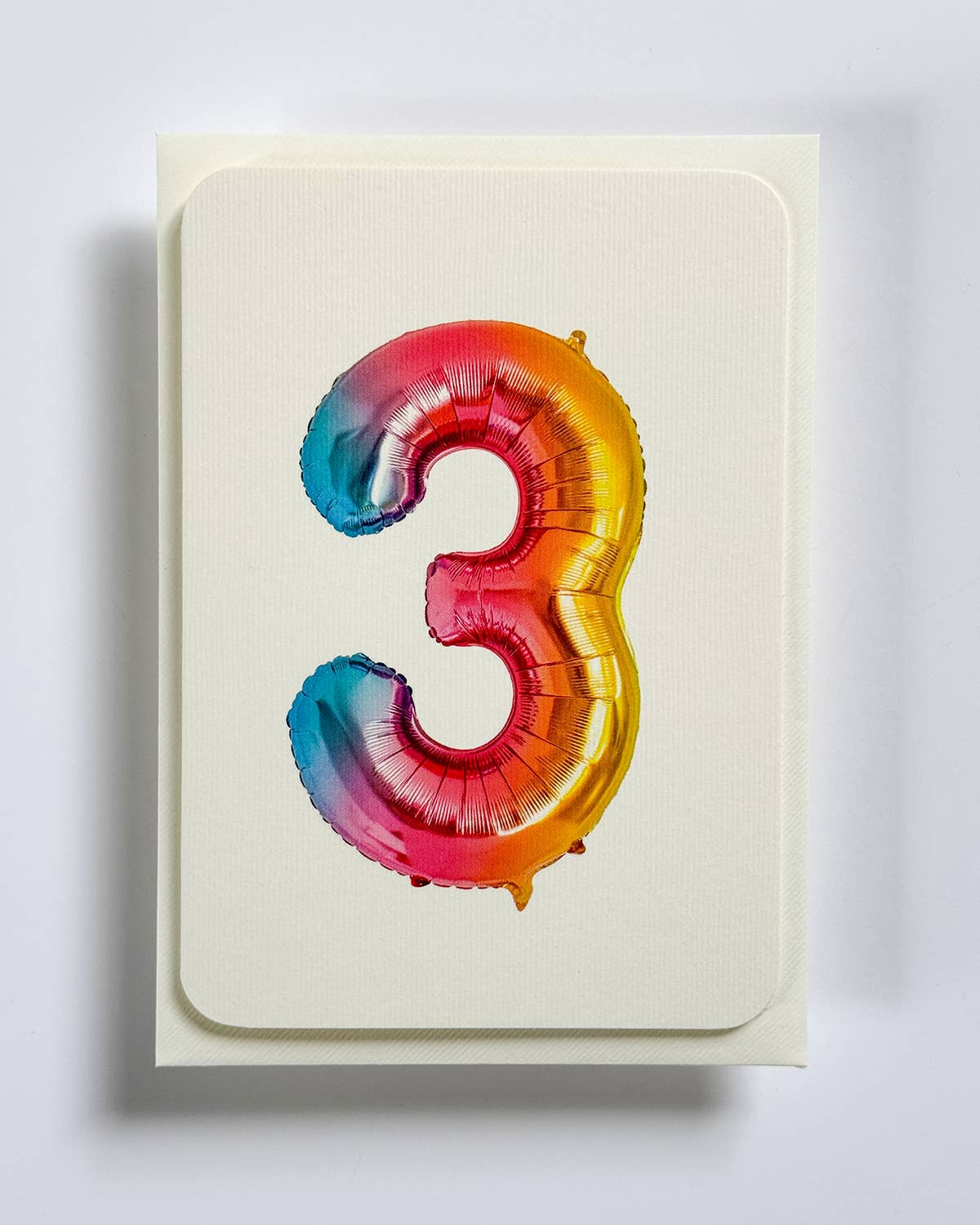Birthday Balloon Card / Age 3