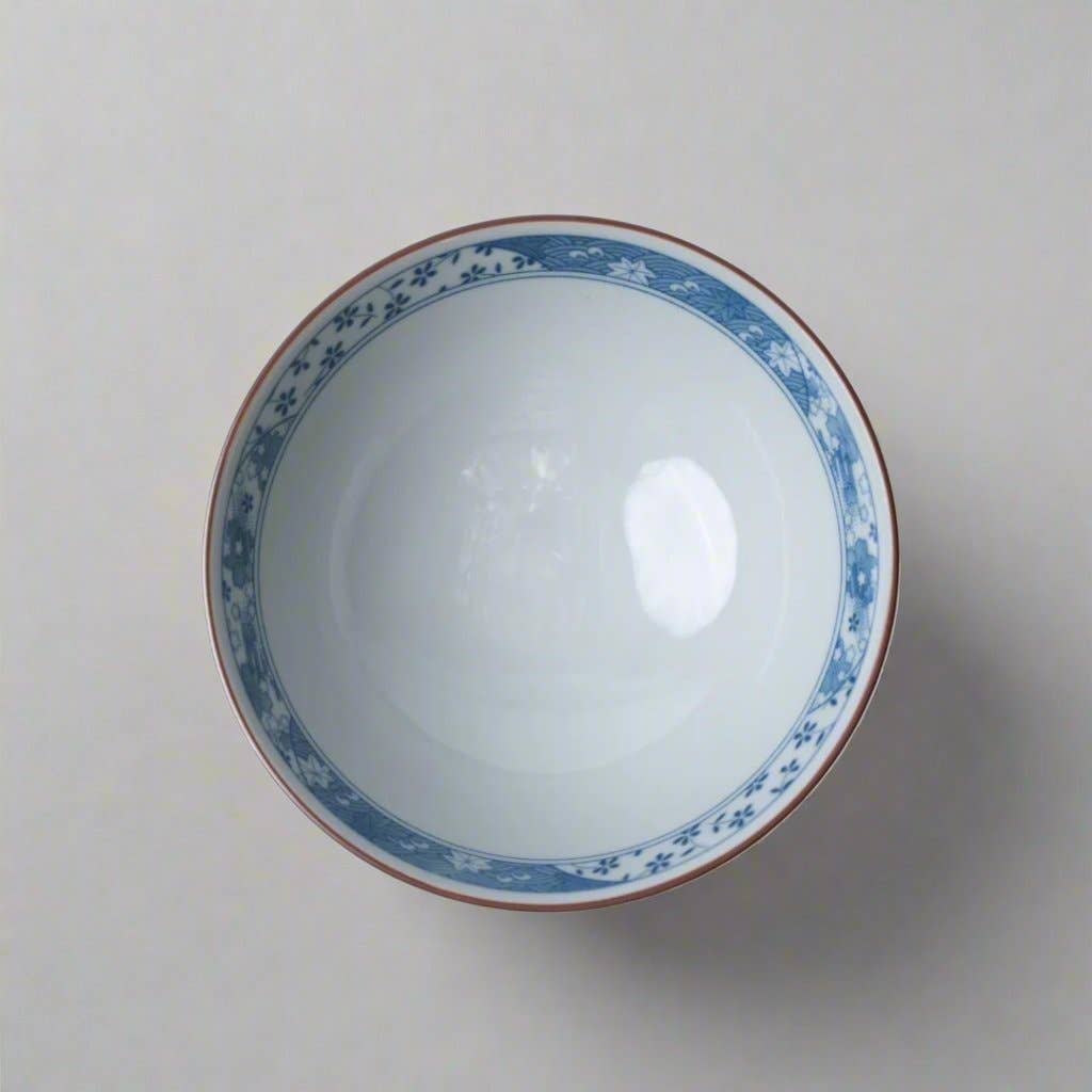 Rice Bowl / Blue & Red Floral
