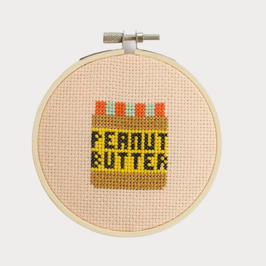 Cross Stitch Kit / Peanut Butter