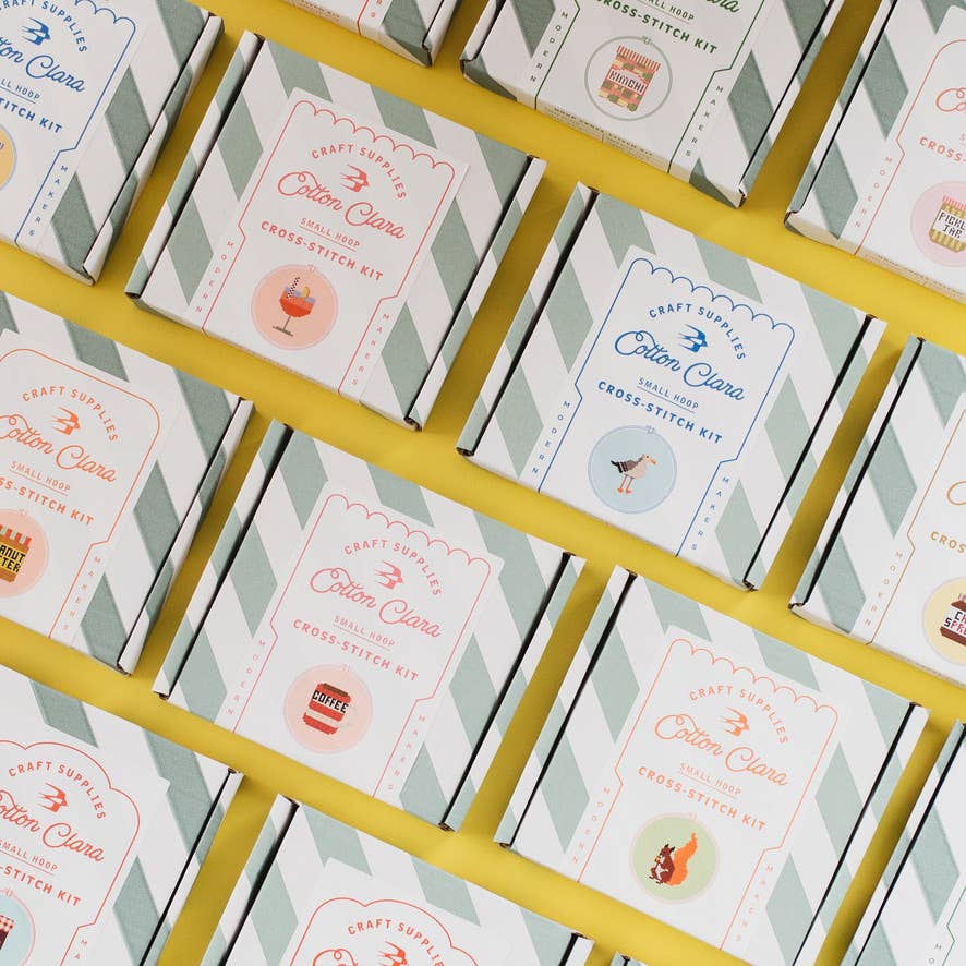 Cross Stitch Kit / Aperol Cocktail