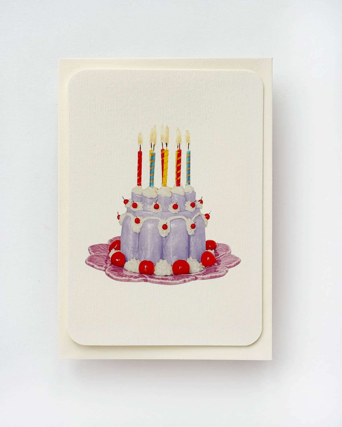 Blancmange Greeting Card / Lavender Cream