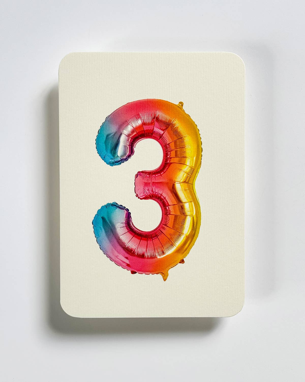 Birthday Balloon Card / Age 3