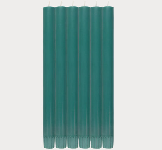 Beryl Green Dinner Candles / x6