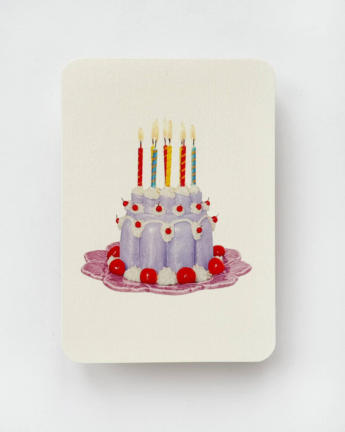 Blancmange Greeting Card / Lavender Cream