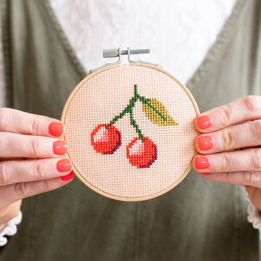 Cross Stitch Kit / Cherries